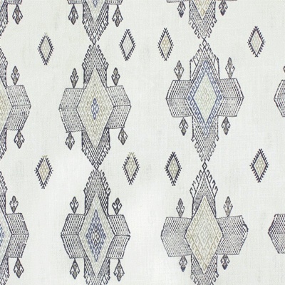 Kit Kemp Travelling Light Linen Fabric in Indigo